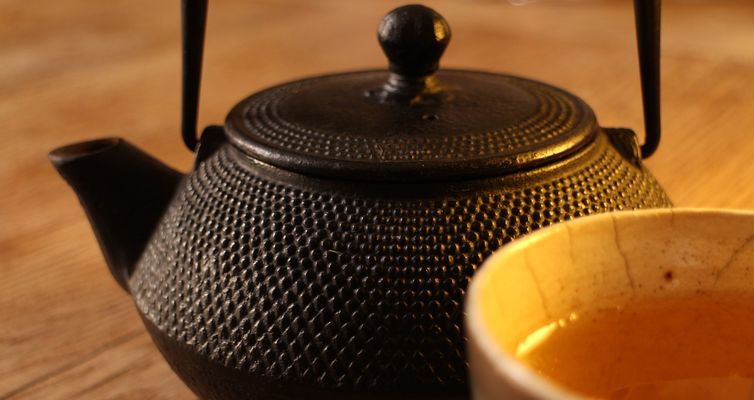 Schwarz/Grün aromatisierter Tee